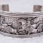 White Buffalo Sterling Silver Storyteller Bracelet