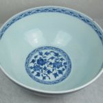 Chinese Blue & White Porcelain Bowl 20 inch Diameter