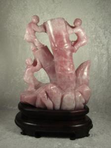 Chinese Rose Quartz Sculpture