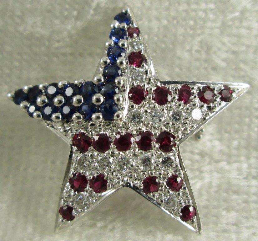 U.S. Flag Brooch Pin