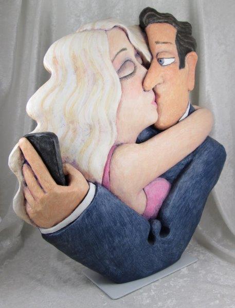Stephen Hansen Sculpture "Kiss and Tell"