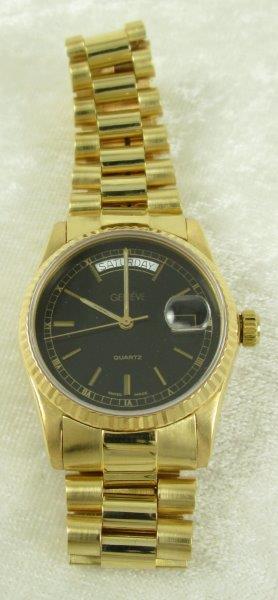 Geneve 18K Gold Watch