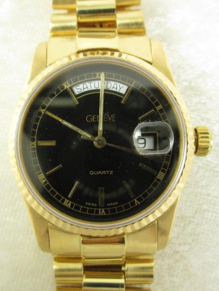 Geneve 18K Gold Watch