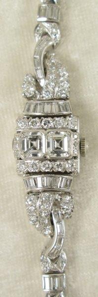 Hamilton Platinum Diamond Watch