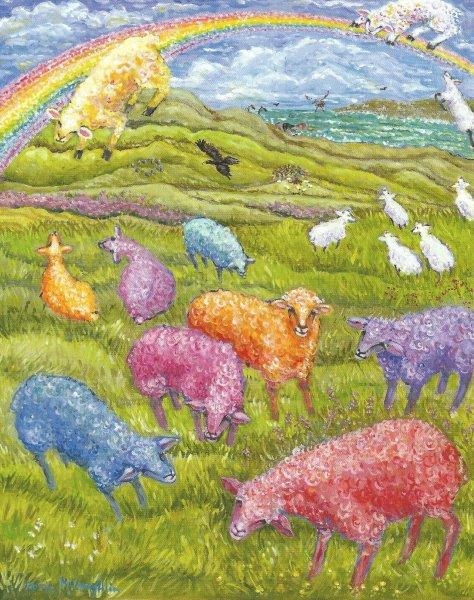 "Rainbow Sheep" - Rosemary McLoughlin